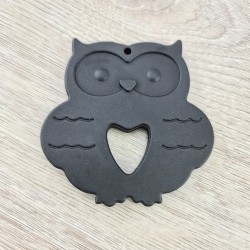 Hibou Noir en silicone (1€)