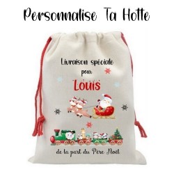 Hotte/sac de Noël Grand format