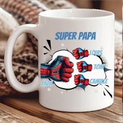 Mug céramique Super papa, 3...