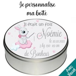 Boîte en métal ronde (boîte...