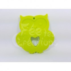 Hibou Vert anis en silicone...